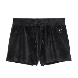 Victoria secret Velour Track Short size Large NWT